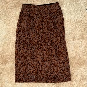 Anthropologie “Maeve by Anthropologie” Brown and Black Stretch Pencil Skirt - M